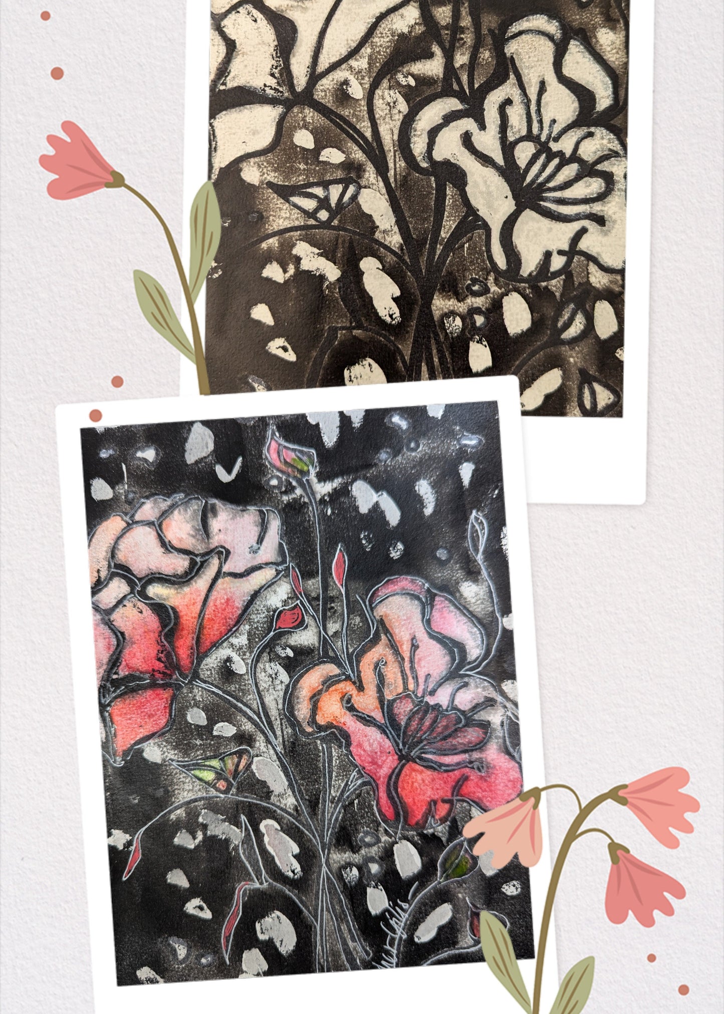 Workshop bloemen met O.I.-inkt, plakkaatverf en aquarel - 4 feb 2026 - 19u